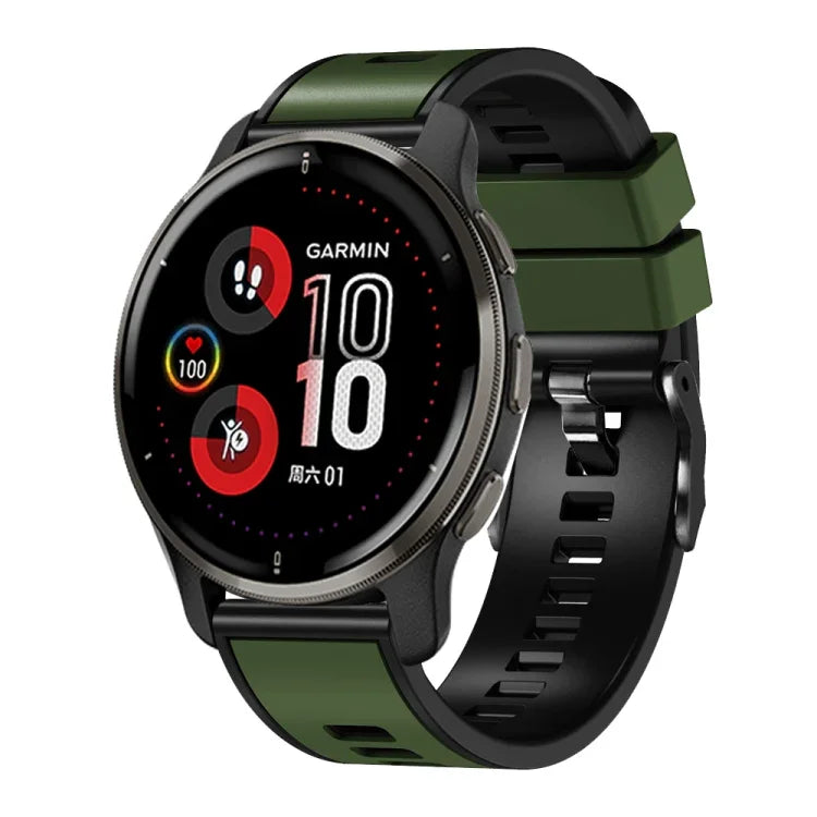 Zweifarbiges Silikon-Uhrenarmband in schlichter Webart, für Samsung Galaxy Watch 5 Pro 45 mm