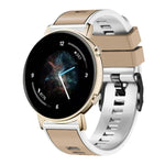 Zweifarbiges Silikon-Uhrenarmband in schlichter Webart, für Samsung Galaxy Watch 5 Pro 45 mm