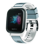 Zweifarbiges Silikon-Uhrenarmband in schlichter Webart, für Samsung Galaxy Watch 5 Pro 45 mm