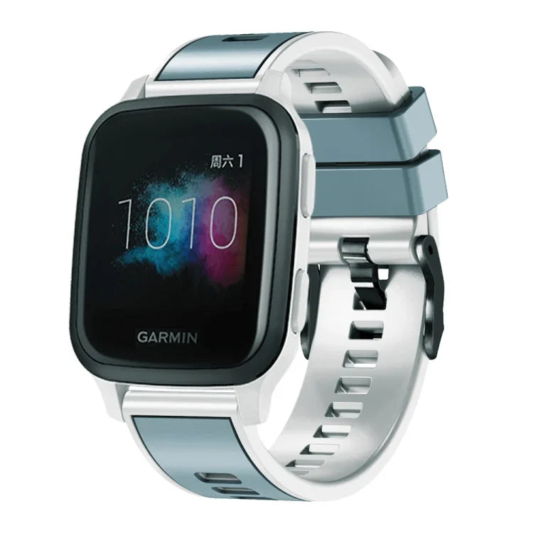 Zweifarbiges Silikon-Uhrenarmband in schlichter Webart, für Samsung Galaxy Watch 5 Pro 45 mm