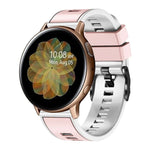 Zweifarbiges Silikon-Uhrenarmband in schlichter Webart, für Samsung Galaxy Watch 5 Pro 45 mm