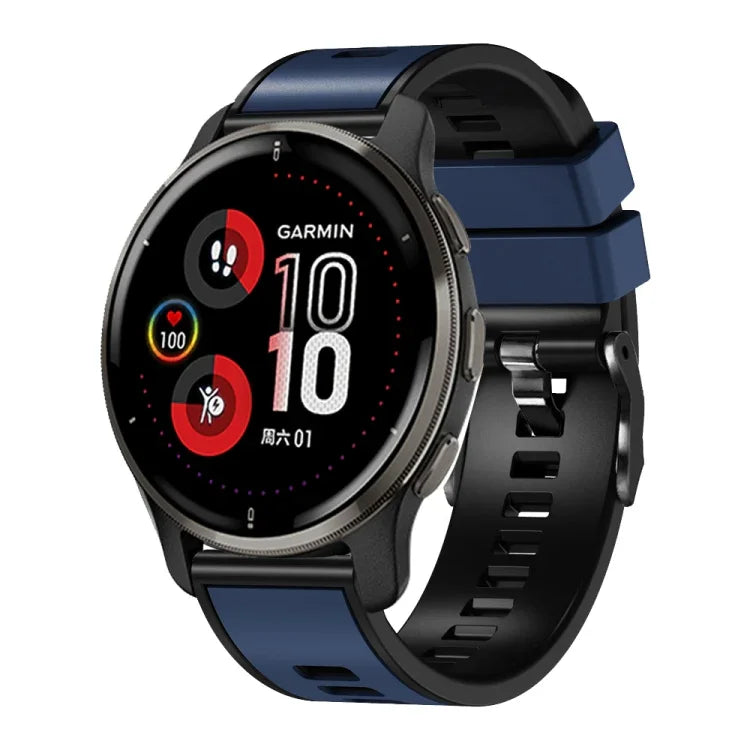 Zweifarbiges Silikon-Uhrenarmband in schlichter Webart, für Samsung Galaxy Watch 5 Pro 45 mm