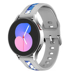 Silikonarmband mit vertikaler Maserungsprägung, für Samsung Galaxy Watch 5 (40 mm/44 mm) und Samsung Galaxy Watch 5 Pro (45 mm)