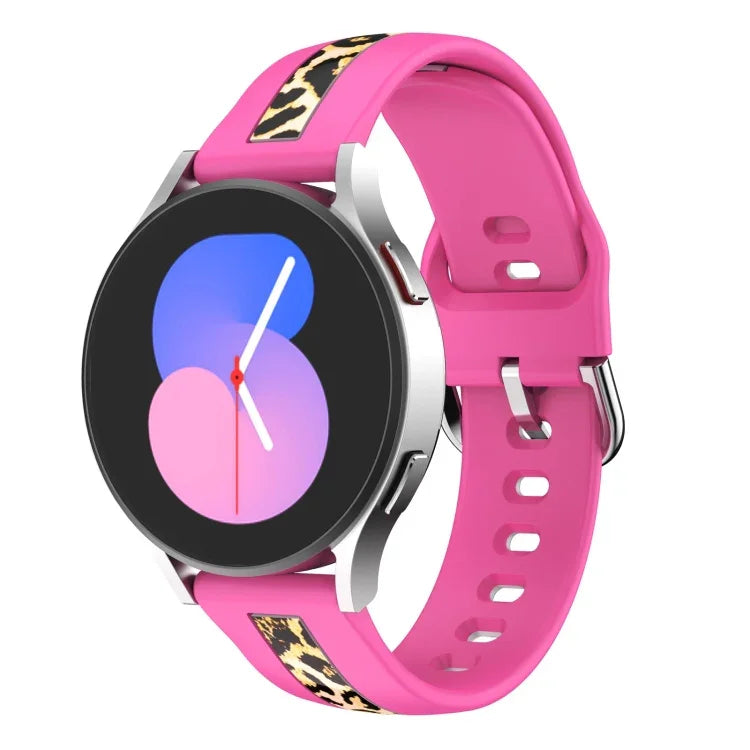 Silikonarmband mit vertikaler Maserungsprägung, für Samsung Galaxy Watch 5 (40 mm/44 mm) und Samsung Galaxy Watch 5 Pro (45 mm)