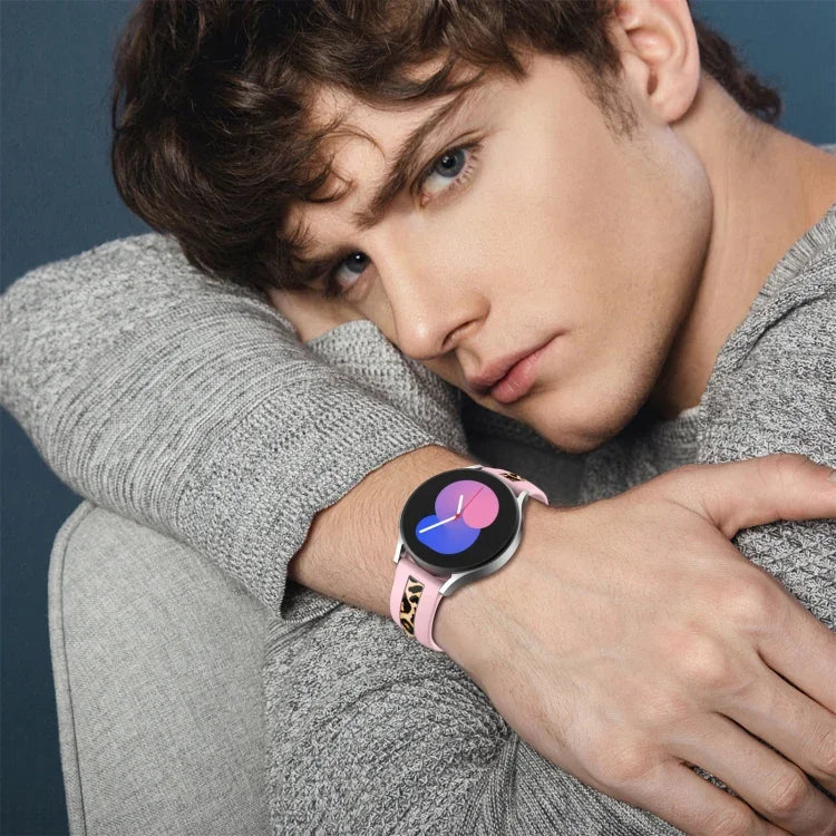 Silikonarmband mit vertikaler Maserungsprägung, für Samsung Galaxy Watch 5 (40 mm/44 mm) und Samsung Galaxy Watch 5 Pro (45 mm)