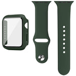 imak Silikon-Uhrenarmband mit PC-Rahmen und Schutzglasfolie, für Apple Watch SE 2022 (40 mm) und Apple Watch SE 2022 (44 mm)