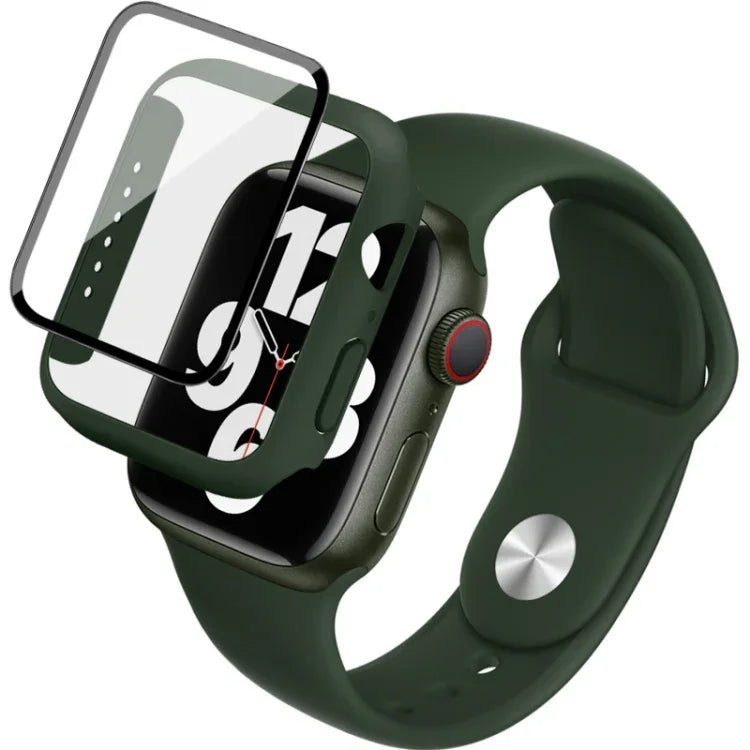 imak Silikon-Uhrenarmband mit PC-Rahmen und Schutzglasfolie, für Apple Watch SE 2022 (40 mm) und Apple Watch SE 2022 (44 mm)