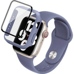 imak Silikon-Uhrenarmband mit PC-Rahmen und Schutzglasfolie, für Apple Watch SE 2022 (40 mm) und Apple Watch SE 2022 (44 mm)