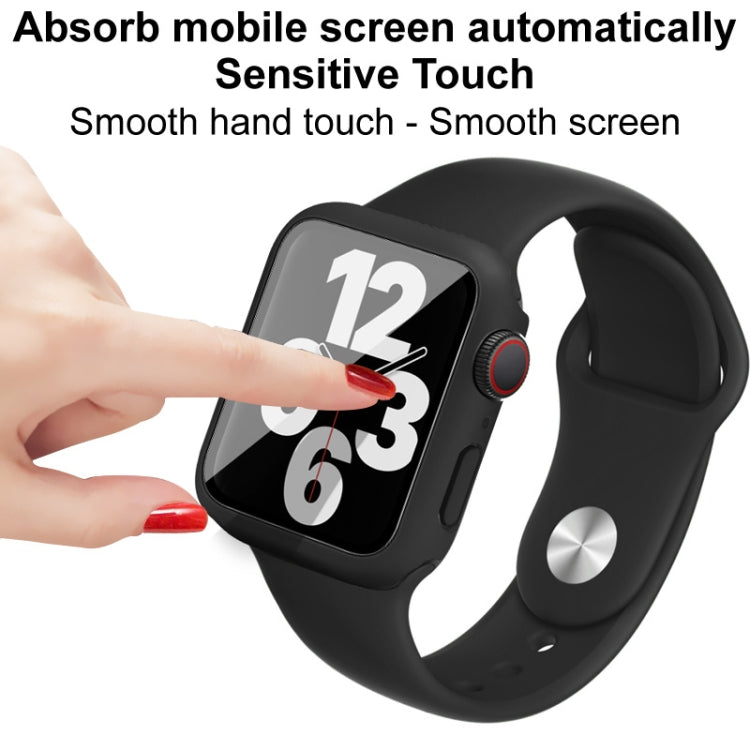 imak Silikon-Uhrenarmband mit PC-Rahmen und Schutzglasfolie, für Apple Watch SE 2022 (40 mm) und Apple Watch SE 2022 (44 mm)