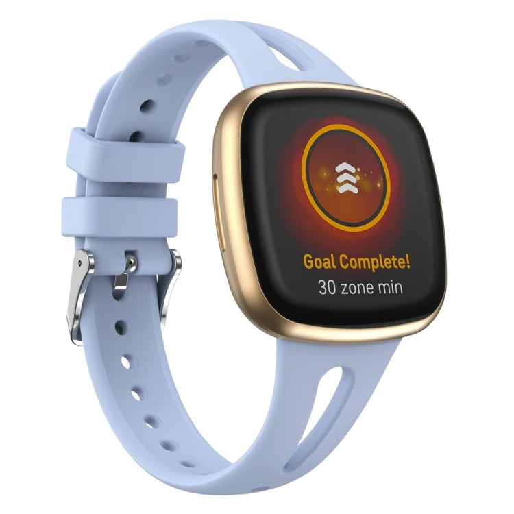 For Fitbit Versa 3 / 4 Water-drop Slim Silicone Watch Band, S, L