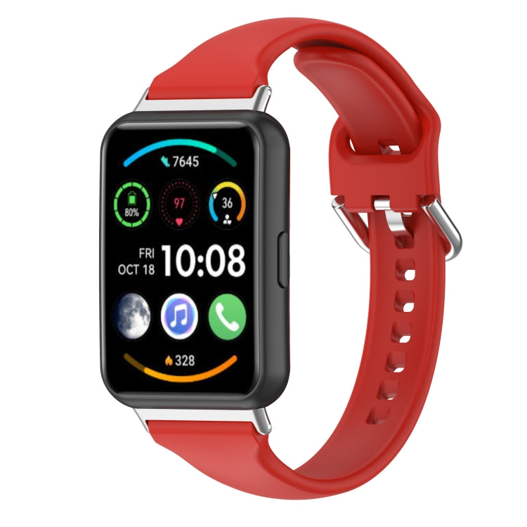For Huawei Watch Fit 2 Small Waist Silicone Watch Band, S, L