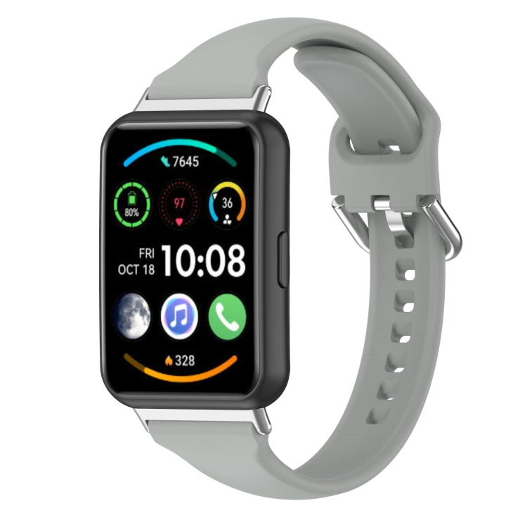 For Huawei Watch Fit 2 Small Waist Silicone Watch Band, S, L