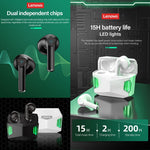 Lenovo GM5 TWS Bluetooth Kabellose Sport Wasserdichte Geräuschreduzierende Gaming Ohrhörer mit Mikrofon, GM5