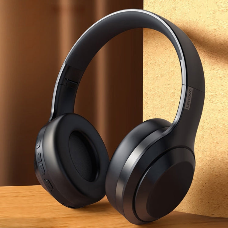Lenovo TH10 Kabellose Bluetooth Gaming Bass Musik Sport Geräuschunterdrückende Kopfhörer, TH10 Weiß, TH10 Schwarz