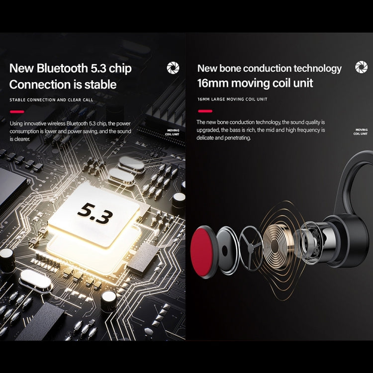 Lenovo X3 Pro Knochenleitung Kabellose Bluetooth 5.3 Sport Ohrhörer mit Mikrofon