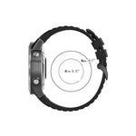 For Garmin Fenix 6 22mm Quick Release Official Texture Wrist Strap Watchband, with Plastic Button, with Metal Button