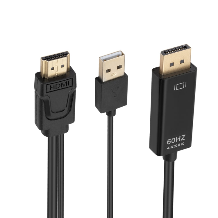 HDMI-zu-USB+DisplayPort Adapterkabel mit Netzteil, Länge: 1,8 m, 180 cm
