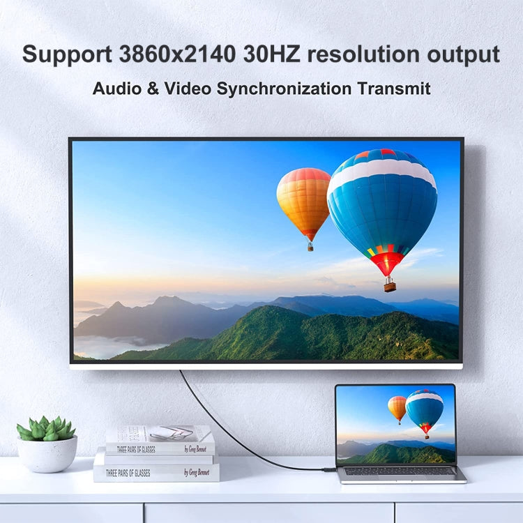 HDMI-zu-USB+DisplayPort Adapterkabel mit Netzteil, Länge: 1,8 m, 180 cm