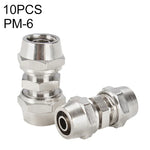 PM-4 LAIZE 2 Stück Vernickelter Kupfer Gerader Pneumatischer Schnellverbinder, PM-4 (2 Stück), PM-6 (2 Stück), PM-8 (2 Stück), PM-10 (2 Stück), PM-12, PM-14, PM-16