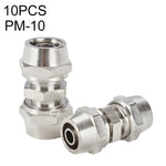 PM-4 LAIZE 2 Stück Vernickelter Kupfer Gerader Pneumatischer Schnellverbinder, PM-4 (2 Stück), PM-6 (2 Stück), PM-8 (2 Stück), PM-10 (2 Stück), PM-12, PM-14, PM-16