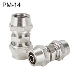 PM-4 LAIZE 2 Stück Vernickelter Kupfer Gerader Pneumatischer Schnellverbinder, PM-4 (2 Stück), PM-6 (2 Stück), PM-8 (2 Stück), PM-10 (2 Stück), PM-12, PM-14, PM-16