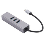 SL-030 USB-C / Typ-C zu Gigabit Ethernet RJ45 & 3 x USB 3.0 Adapter Konverter HUB, USB-C / Typ-C zu RJ45 & 3 x USB