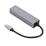 SL-030 USB-C / Typ-C zu Gigabit Ethernet RJ45 & 3 x USB 3.0 Adapter Konverter HUB, USB-C / Typ-C zu RJ45 & 3 x USB