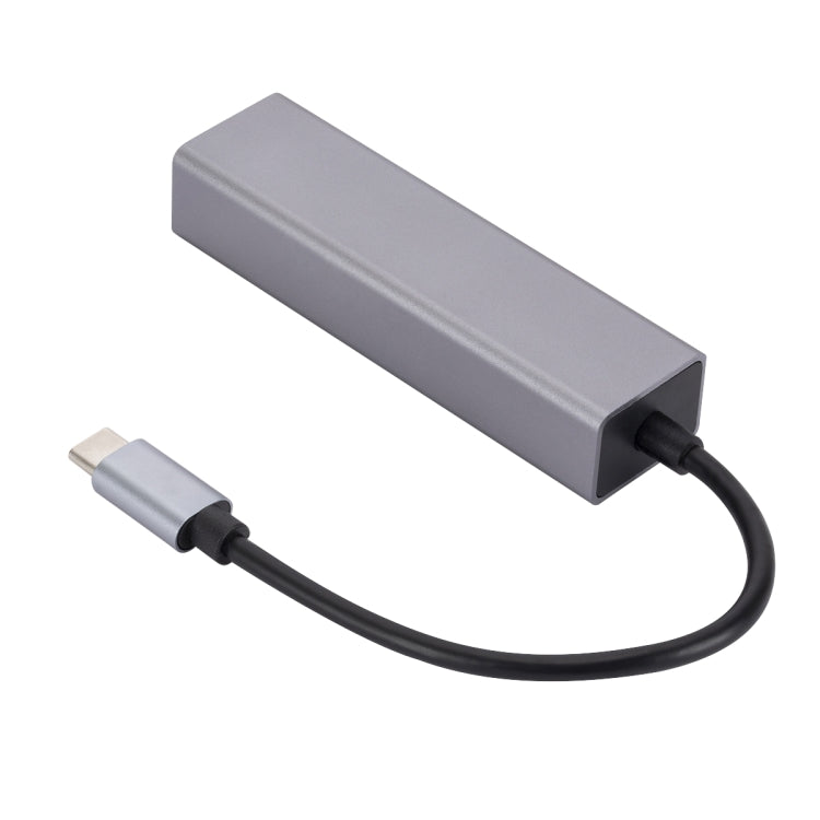 SL-030 USB-C / Typ-C zu Gigabit Ethernet RJ45 & 3 x USB 3.0 Adapter Konverter HUB, USB-C / Typ-C zu RJ45 & 3 x USB
