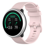 For Polar Ignite 20mm Small Plaid Texture Silicone Wrist Strap Watchband, 20mm