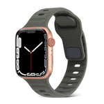 Sportliches Silikonarmband für Apple Watch Ultra 49mm / Series 8&7 45mm / SE 2&6&SE&5&4 44mm / 3&2&1 42mm, für Apple Watch Series 8&7 41mm / SE 2&6&SE&5&4 40mm / 3&2&1 38mm