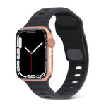 Sportliches Silikonarmband für Apple Watch Ultra 49mm / Series 8&7 45mm / SE 2&6&SE&5&4 44mm / 3&2&1 42mm, für Apple Watch Series 8&7 41mm / SE 2&6&SE&5&4 40mm / 3&2&1 38mm