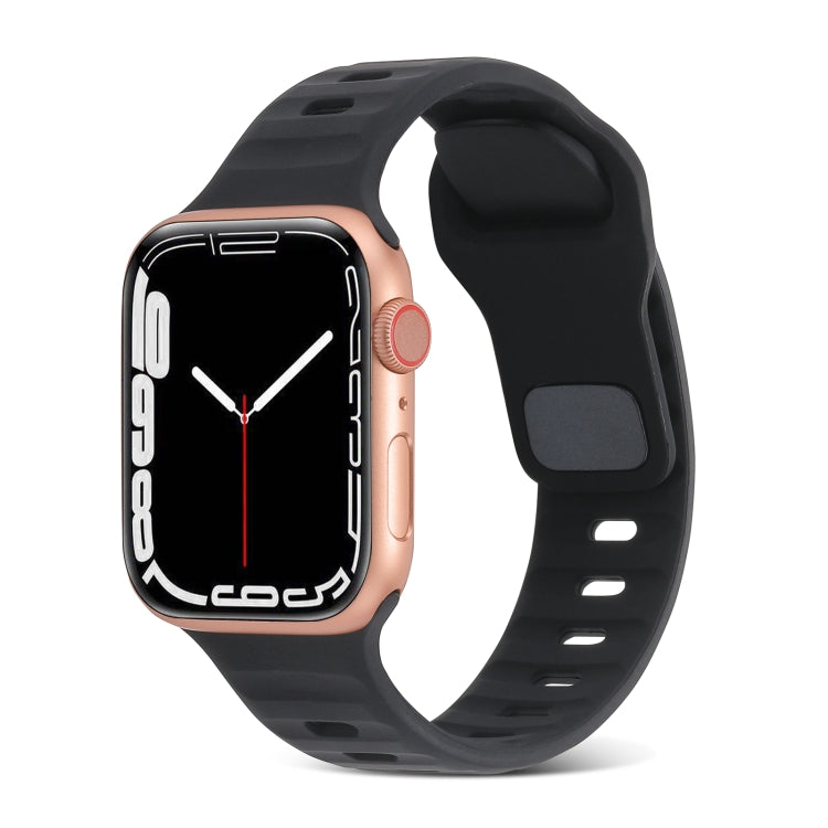 Sportliches Silikonarmband für Apple Watch Ultra 49mm / Series 8&7 45mm / SE 2&6&SE&5&4 44mm / 3&2&1 42mm, für Apple Watch Series 8&7 41mm / SE 2&6&SE&5&4 40mm / 3&2&1 38mm