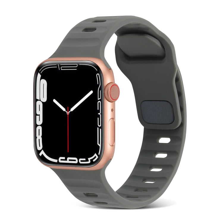Sportliches Silikonarmband für Apple Watch Ultra 49mm / Series 8&7 45mm / SE 2&6&SE&5&4 44mm / 3&2&1 42mm, für Apple Watch Series 8&7 41mm / SE 2&6&SE&5&4 40mm / 3&2&1 38mm
