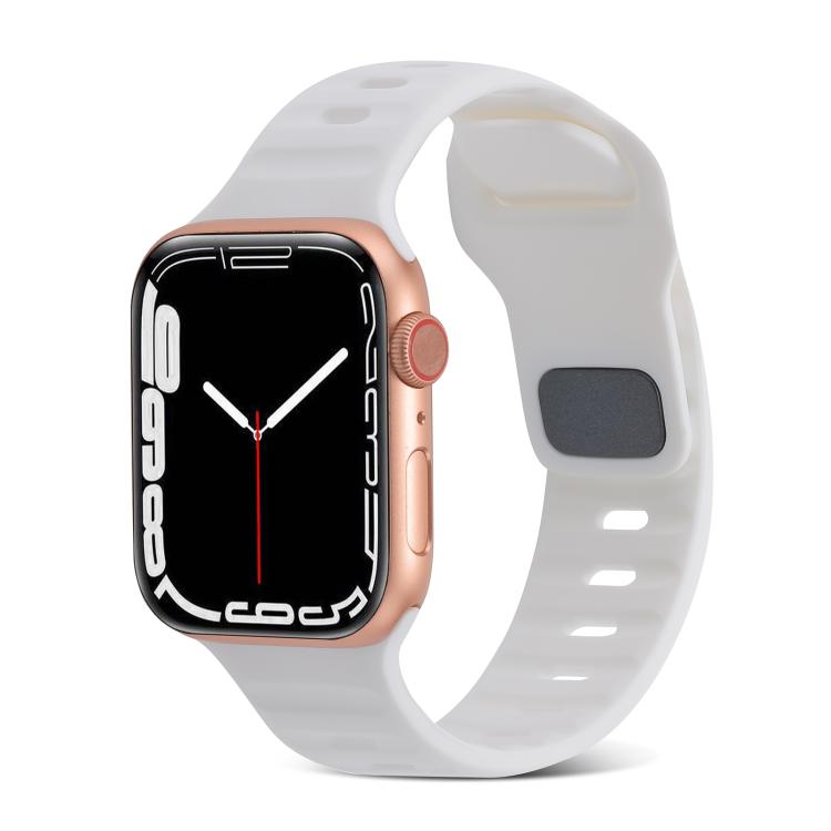 Sportliches Silikonarmband für Apple Watch Ultra 49mm / Series 8&7 45mm / SE 2&6&SE&5&4 44mm / 3&2&1 42mm, für Apple Watch Series 8&7 41mm / SE 2&6&SE&5&4 40mm / 3&2&1 38mm