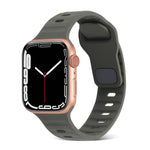 Sportliches Silikonarmband für Apple Watch Ultra 49mm / Series 8&7 45mm / SE 2&6&SE&5&4 44mm / 3&2&1 42mm, für Apple Watch Series 8&7 41mm / SE 2&6&SE&5&4 40mm / 3&2&1 38mm