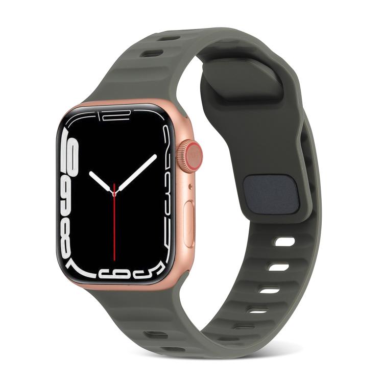 Sportliches Silikonarmband für Apple Watch Ultra 49mm / Series 8&7 45mm / SE 2&6&SE&5&4 44mm / 3&2&1 42mm, für Apple Watch Series 8&7 41mm / SE 2&6&SE&5&4 40mm / 3&2&1 38mm