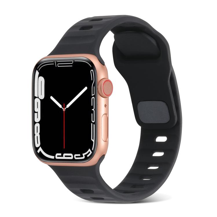 Sportliches Silikonarmband für Apple Watch Ultra 49mm / Series 8&7 45mm / SE 2&6&SE&5&4 44mm / 3&2&1 42mm, für Apple Watch Series 8&7 41mm / SE 2&6&SE&5&4 40mm / 3&2&1 38mm