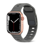 Sportliches Silikonarmband für Apple Watch Ultra 49mm / Series 8&7 45mm / SE 2&6&SE&5&4 44mm / 3&2&1 42mm, für Apple Watch Series 8&7 41mm / SE 2&6&SE&5&4 40mm / 3&2&1 38mm