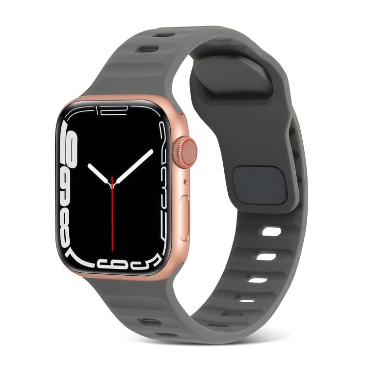 Sportliches Silikonarmband für Apple Watch Ultra 49mm / Series 8&7 45mm / SE 2&6&SE&5&4 44mm / 3&2&1 42mm, für Apple Watch Series 8&7 41mm / SE 2&6&SE&5&4 40mm / 3&2&1 38mm
