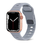 Sportliches Silikonarmband für Apple Watch Ultra 49mm / Series 8&7 45mm / SE 2&6&SE&5&4 44mm / 3&2&1 42mm, für Apple Watch Series 8&7 41mm / SE 2&6&SE&5&4 40mm / 3&2&1 38mm