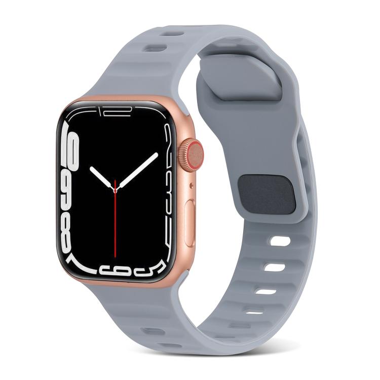 Sportliches Silikonarmband für Apple Watch Ultra 49mm / Series 8&7 45mm / SE 2&6&SE&5&4 44mm / 3&2&1 42mm, für Apple Watch Series 8&7 41mm / SE 2&6&SE&5&4 40mm / 3&2&1 38mm