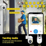 A7 1080P HD kabellose WLAN Smart Überwachungskamera unterstützt Nachtsicht/Zwei-Wege-Audio, ohne Speicher, mit 16G Speicher