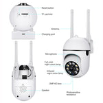A7 1080P HD kabellose WLAN Smart Überwachungskamera unterstützt Nachtsicht/Zwei-Wege-Audio, ohne Speicher, mit 16G Speicher