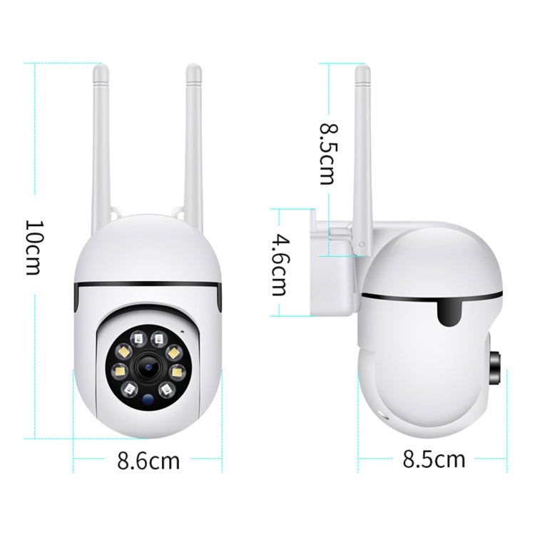 A7 1080P HD kabellose WLAN Smart Überwachungskamera unterstützt Nachtsicht/Zwei-Wege-Audio, ohne Speicher, mit 16G Speicher