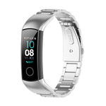 For Huawei Honor Band 4 (CRS-B19) / Honor Band 5 (CRS-B19S) Three Beads Steel Wrist Strap Watchband, For Honor Band 4
