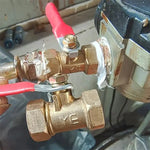 Pneumatischer Schlauchverbinder Kupferkugelhahn, Innen 2-Schlitz 8mm, Innen 2-Schlitz 10mm, Innen 3-Schlitz 8mm, Innen und Außen 1 1/8 Zoll, Innen und Außen 2 1/4 Zoll, Innen und Außen 3 3/8 Zoll, Innen und Außen 4 1/2 Zoll, Doppel Innen 1 1/8 Zoll