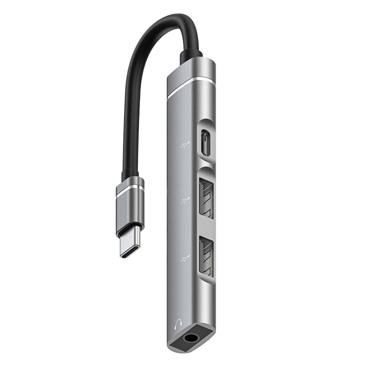 USB-C / Typ-C zu 3,5 mm + 2 USB + Typ-C HUB Dockingstation