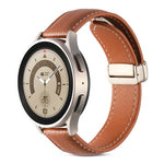 Faltschnalle echtes Lederarmband, für Samsung Galaxy Watch 5