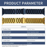 Strains Metal Watch Band, For Apple Watch Ultra 49mm / Series 8&7 45mm / SE 2&6&SE&5&4 44mm / 3&2&1 42mm, For Apple Watch Series 8&7 41mm / SE 2&6&SE&5&4 40mm / 3&2&1 38mm