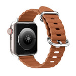 Armband im Ocean-Stil aus Leder für Apple Watch Ultra 49 mm / Series 8&7 45 mm / SE 2&6&SE&5&4 44 mm / 3&2&1 42 mm, für Apple Watch Ultra 49 mm / Series 8&7 45 mm /, für Apple Watch Series 8&7 41 mm / SE 2&6&SE&5&4 40 mm / 3&2&1 38 mm